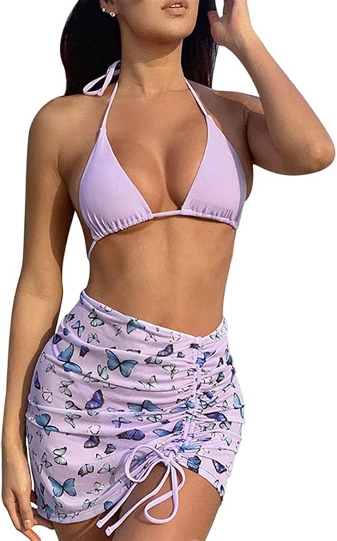 iMixCity Stück Badeanzug Damen Sexy Dreieck Bikini Set Verstellbare Neckholder Bikini