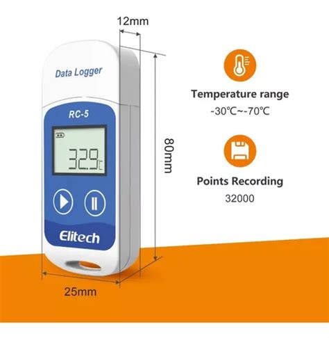 Datalogger Elitech Rc 5 Usb Temperatura Termómetro