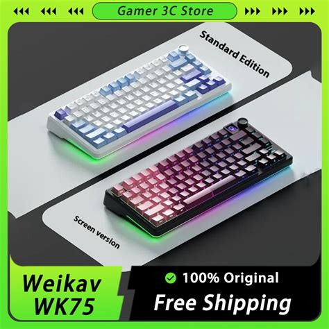 Jual Weikav Wk Mechanical Keyboard Tri Mode Wireless Keyboard Custom Mah Rgb Hot Swap With