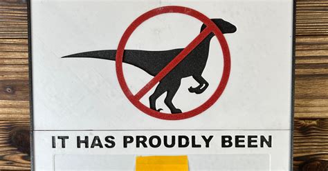 Velociraptor Free Sign By Bush Download Free Stl Model