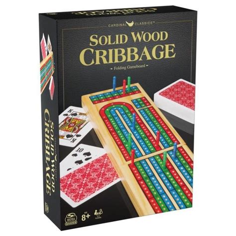 Classic Games Solid Wood Cribbage Mind Games