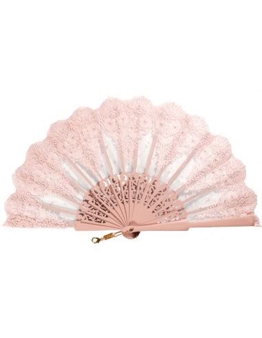 Abanico De Ceremonia O Fiesta De Madera De Cm Color Nude