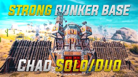 The Ultimate Chad Soloduo Bunker Base In Rust Youtube