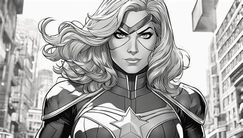 Ms Marvel Coloring Pages 9 Free Colorings Book