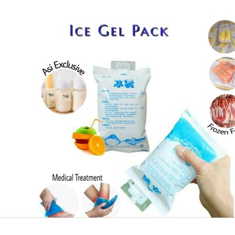 Jual Ice Gel Pack 200ml 400ml Blue Cool Jelly Ice Pack Cooler Kantong