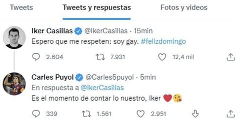 Iker Casillas sorpendió en Twitter Espero que me respeten soy gay