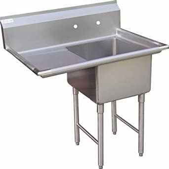 Allstrong 1 Compartment Stainless Steel Sink 24 X 24 W Left