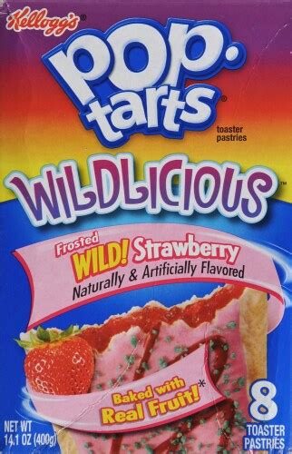 Pop Tarts Wildlicious Frosted Wild Strawberry Toaster Pastries 8 Ct