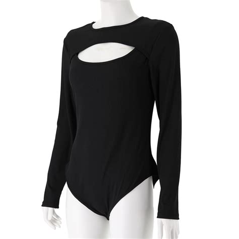 Lightweight Bodysuit Autumn Sexy Hollow Slim Fit Womens Long Sleeve