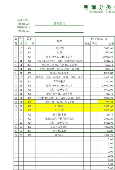 商品明细分类账 模板 word文档在线阅读与下载 免费文档