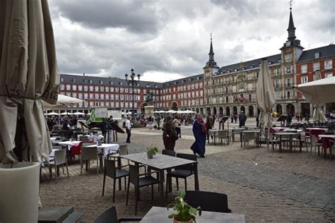 The Plaza Mayor In Madrid One Of The Most Famous Squares Of The