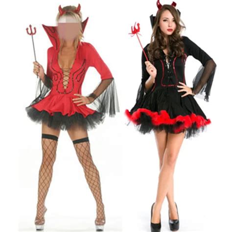 Carnival Hot Black Devil Costume Women Vampire Costume Cosplay Sexy