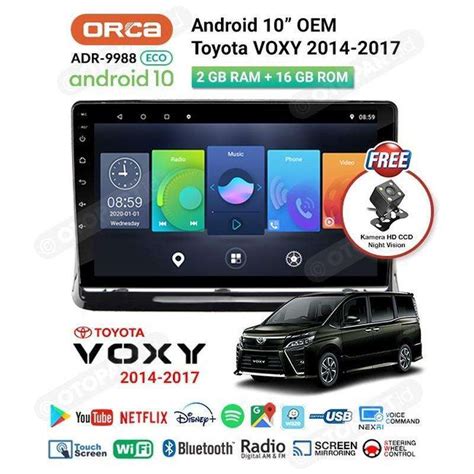 Jual Head Unit Tv Android 10 Inch Frame Oem Toyota Voxy Orca Di