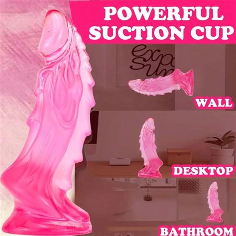 Vibrador Monster Dildo Brinquedos Sexuais Anais para Mulheres Pênis Falso Macio Ventosa