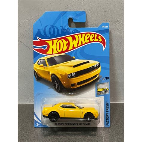 初版 Hot Wheels 風火輪 18 Dodge Challenger SRT Demon 道奇 挑戰者 蝦皮購物