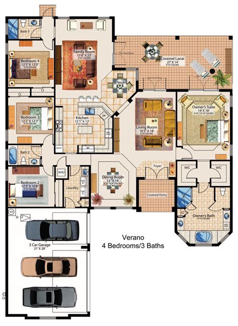 U Shaped House Plans With Garage