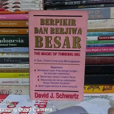 Jual BUKU ORIGINAL BERPIKIR DAN BERJIWA BESAR DAVID J SCHWARTZ BEKAS