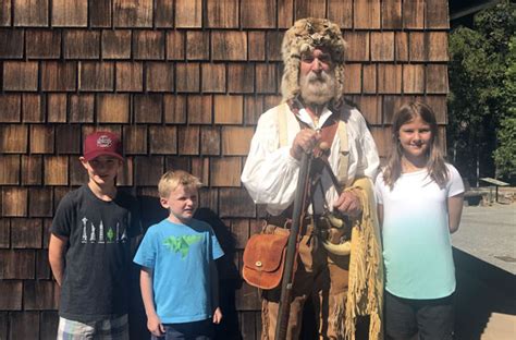 Kids with historical actor at Empire Mines State Park annual Miners ...