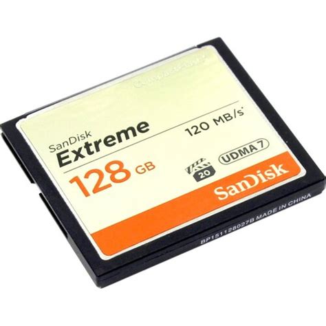 Карта памяти SanDisk Extreme CompactFlash card 128GB — купить, цена и ...