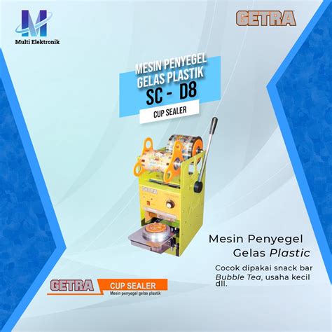 Jual Manual Cup Sealer Sc D Getra Mesin Penyegel Gelas Plastik