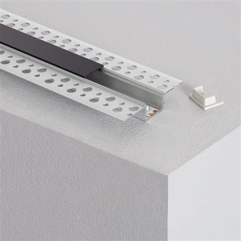 Integrated Plaster Plasterboard Aluminium Profile With Continous Cover