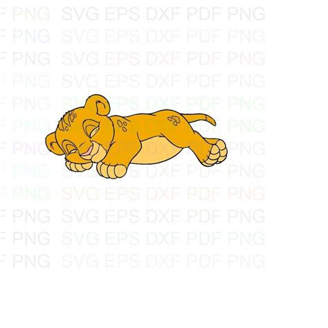 Simba Baby The Lion King 4 Svg Dxf Eps Pdf Png Cricut Cutt Inspire