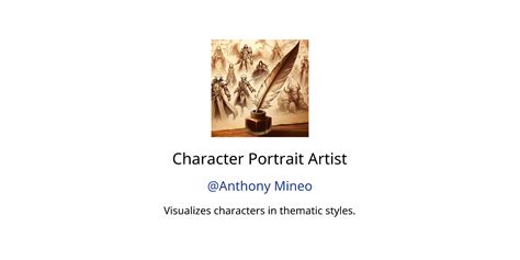 Character Portrait Artist Gpts Features And Functions Examples And