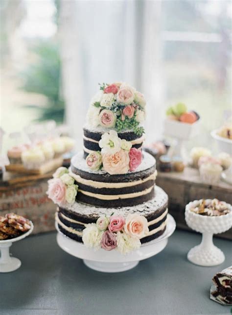 Ideias De Naked Cake Para Decorar Sua Mesa De Casamento Enoivado
