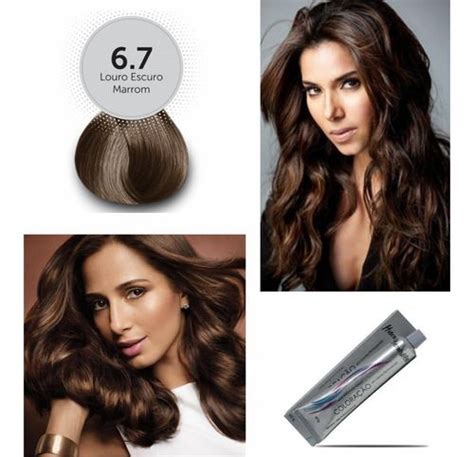 Tinta De Cabelo Escuro - Tinta Para Cabelo Loiro Escuro Marrom 6.7 Profissional | Loiro escuro ...