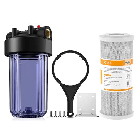 Simpure Db10c Whole House Water Filter Housing10x45 Sediment Carbon Cartridge Housing With