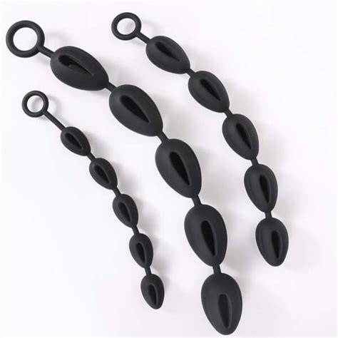 Long Perle En Silicone anal Plug Anal Homme Anneau Pénien Pour Pénis Serrure Anneau anal Gode