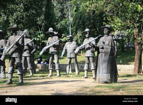 Jose Rizal Execution Rizal Park Manila Luzon Philippines Stock