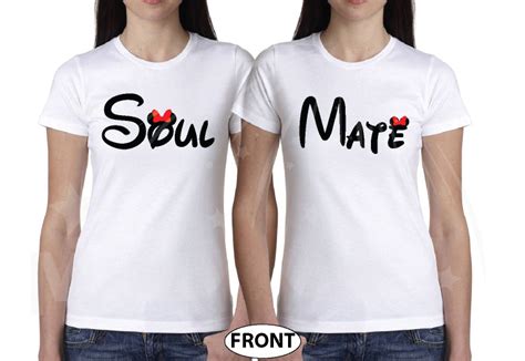 Lgbt Lesbian Soul Mate Couple Shirts Married With Mickey