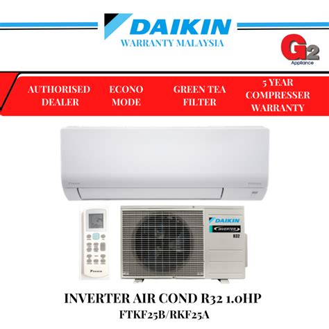 SAVE 4 0 DAIKIN R32 1HP INVERTER AIR COND WIFI FTKF 25CV1MF 3WMY LF