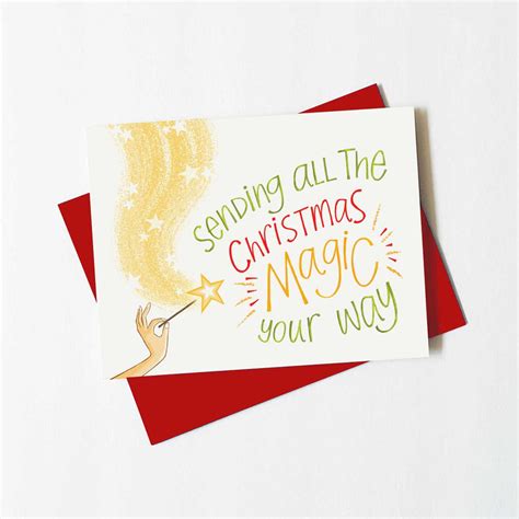 Christmas magic card - Cute holiday card – Green Bean Studio