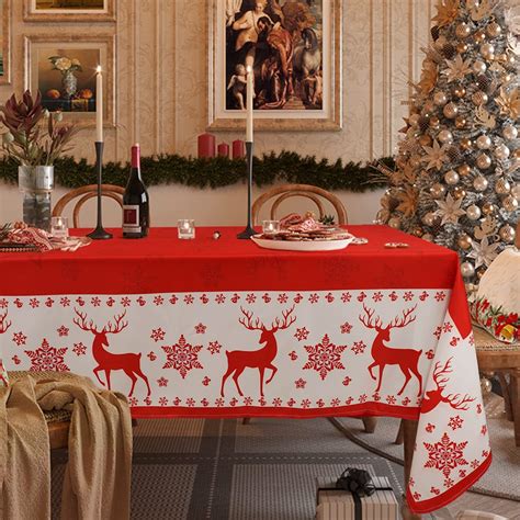 Amazon Christmas Tablecloth Christmas Table Cloth Winter