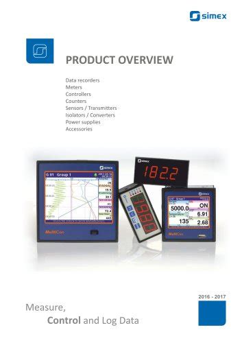 Overview Of The Multicon Line Multichannel Controllers And Data