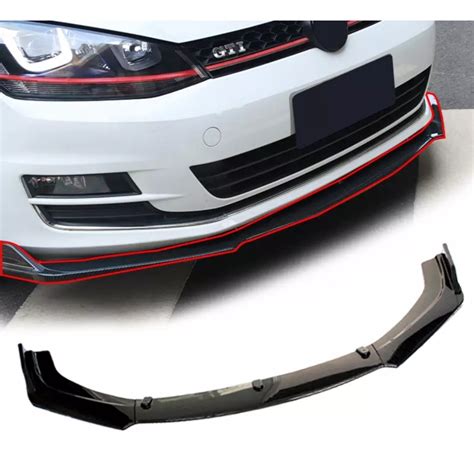 Spoiler Aerof Lio Frontal Universal Preto Bmw Amg Vw Audi Gm Veon