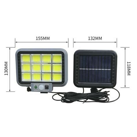 FARO SOLARE CON PANNELLO FARETTO SENSORE DI MOVIMENTO LED COB HS 8021