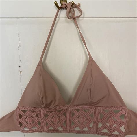 Pink H M Bikini Top Size Good Condition Depop