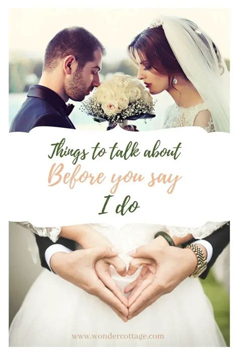 5 Important Things To Talk About Before You Get Married The Wonder Cottage