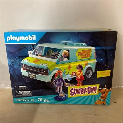 Toys New Playmobil 7286 Scoobydoo 70pc Mystery Machine Daphne Velma