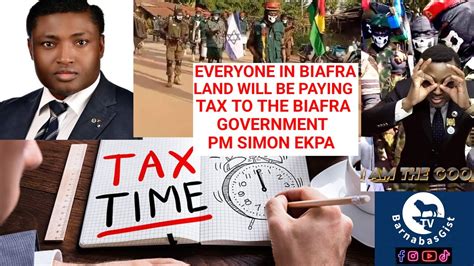 Biafras will be p@yiŋg T@x to Biafra governmént PM Simon Ekpa - YouTube