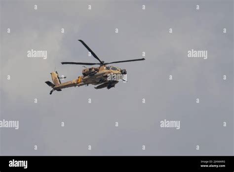 Jerusalem Israel May 5th 2022 An Israeli Air Force Boeing AH 64