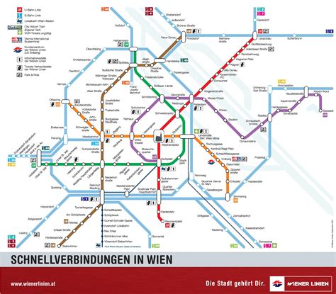 Wien U Bahn Map