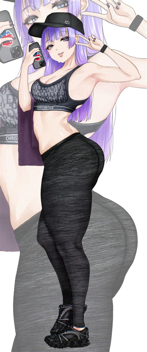 0odrosselo0 Original Absurdres Highres 1girl Armpits Ass Baseball Cap Black Bra Black