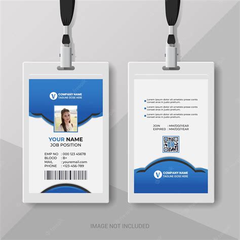 Premium Vector Modern Identity Employee Abstract Professional