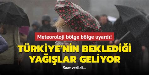 Meteoroloji B Lge B Lge Uyard T Rkiye Nin Bekledi I Ya Lar Geliyor