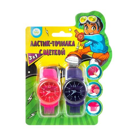 Ластик-точилка с щеткой 3 в 1, Kid`s Fantasy, в ассортименте - купить ...