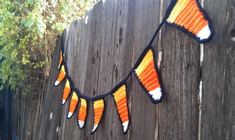 Crochet Candy Corn Garland